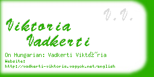 viktoria vadkerti business card